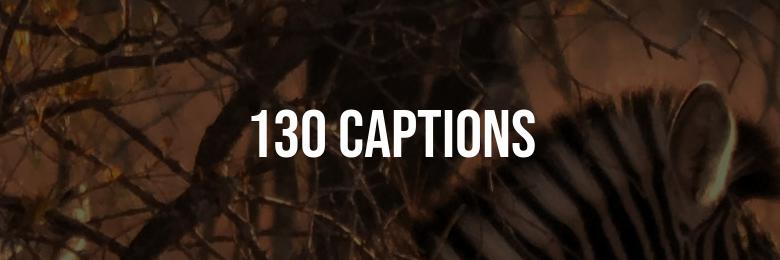 130 Captions for Life, Love, Friendship, and Pain: Stirring Emotions