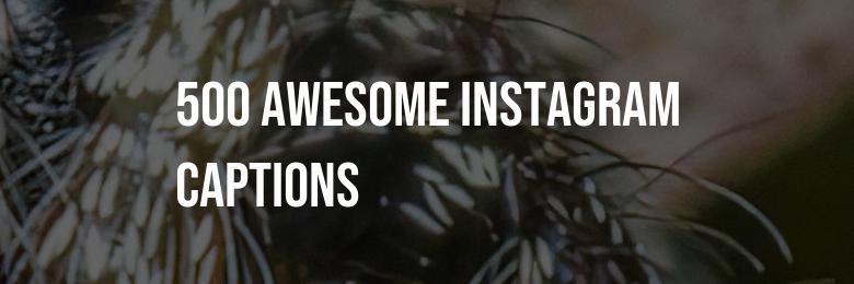 500 Awesome Instagram Captions for Friends and Selfies in 2024