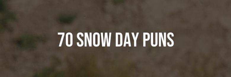 70 Snow Day Puns that Will Crack You Up
