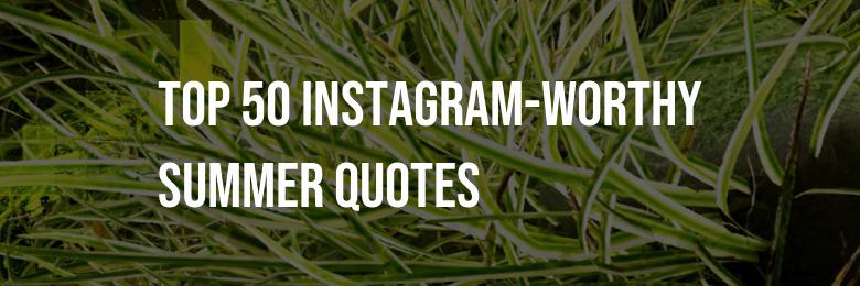 Top 50 Instagram-worthy Summer Quotes